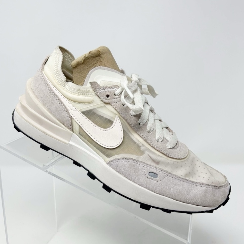 Nike Waffle One Summit White Infinite Lilac Lace Up Sneakers Size 7 - Picture 1 of 12